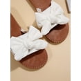 thumbnail image 3 of Women Bow Decor Slide Sandals, Fashion Summer Flat Sandals, 3 of 4