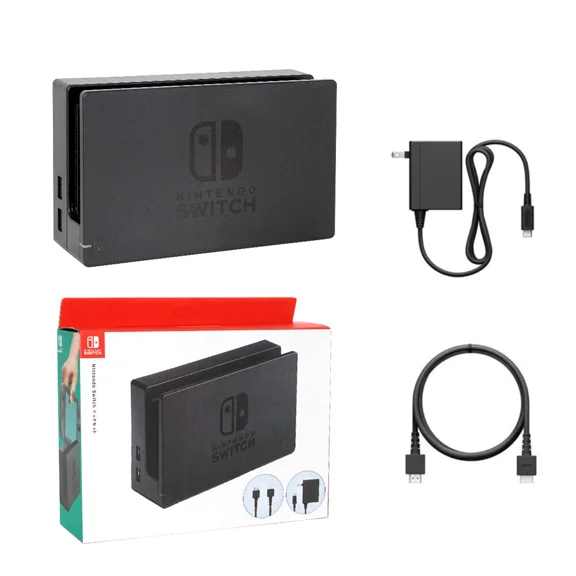Aniceparthy 1 Set For Nintendo Switch Charging Dock Stations  AC Adapter Power Cable HDMI CABLE TV US