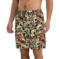 thumbnail image 2 of Pofeuu Skulls1 Prin Men's Swim Trunks Quick Dry Bathing Suit Swimming Board Shorts Mesh Lining Beach Swimwear-3X-Large, 2 of 6