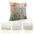 thumbnail image 4 of JEUXUS  Christian Bible Verse Grow in Grace Watercolor Wildflower Throw Pillow Cover Pillowcase for Couch Bed Sofa,Christian Gifts, 4 of 5