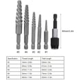 thumbnail image 4 of Extractor de tornillos, ranura en espiral, 6 piezas, 4 of 8