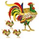 thumbnail image 1 of 4 Uds. Anillos de Metal para servilletas de gallo, hebillas para servilletas de gallo de Pascua, hebillas para servilletas de mesa de comedor, 1 of 6