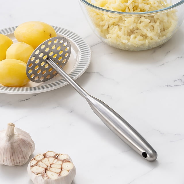 Stainless Steel Potato Masher for Mashed Potatoes, Baby Food, Purple Sweet Potato, Easy Press, Durable 304 Kitchen Tool