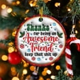 thumbnail image 5 of Fiudx Decoraciones navideñas para interiores Colgante de acrílico navideño con textura cóncava y redondo, 5 of 5