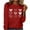 Red, variant on Stamzod Valentines T Shirts for Women Graphic Lover Heart Crewneck Tshirt Casual Plus Size Tunic Tops for Women Black D XXXL