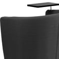thumbnail image 6 of Charcoal Gray Fabric Tablet Arm Chair, Chrome Legs & Under Storage, 6 of 9