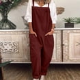 thumbnail image 6 of pstuiky Jumpsuits for Women Dressy, Women's Overalls Coveralls for Women Overalls for Women Loose Fit Sleeveless Jumpsuits for Women Casual Wide Leg Jumpsuits for Women Wine XXL, 6 of 7