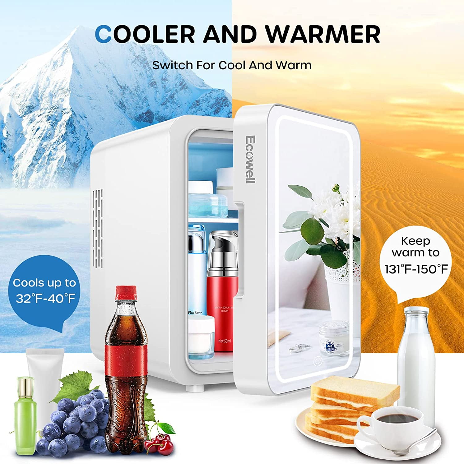 Buy MKING Mini Fridge 4L Capacity, Portable Small Refrigerator Cooler