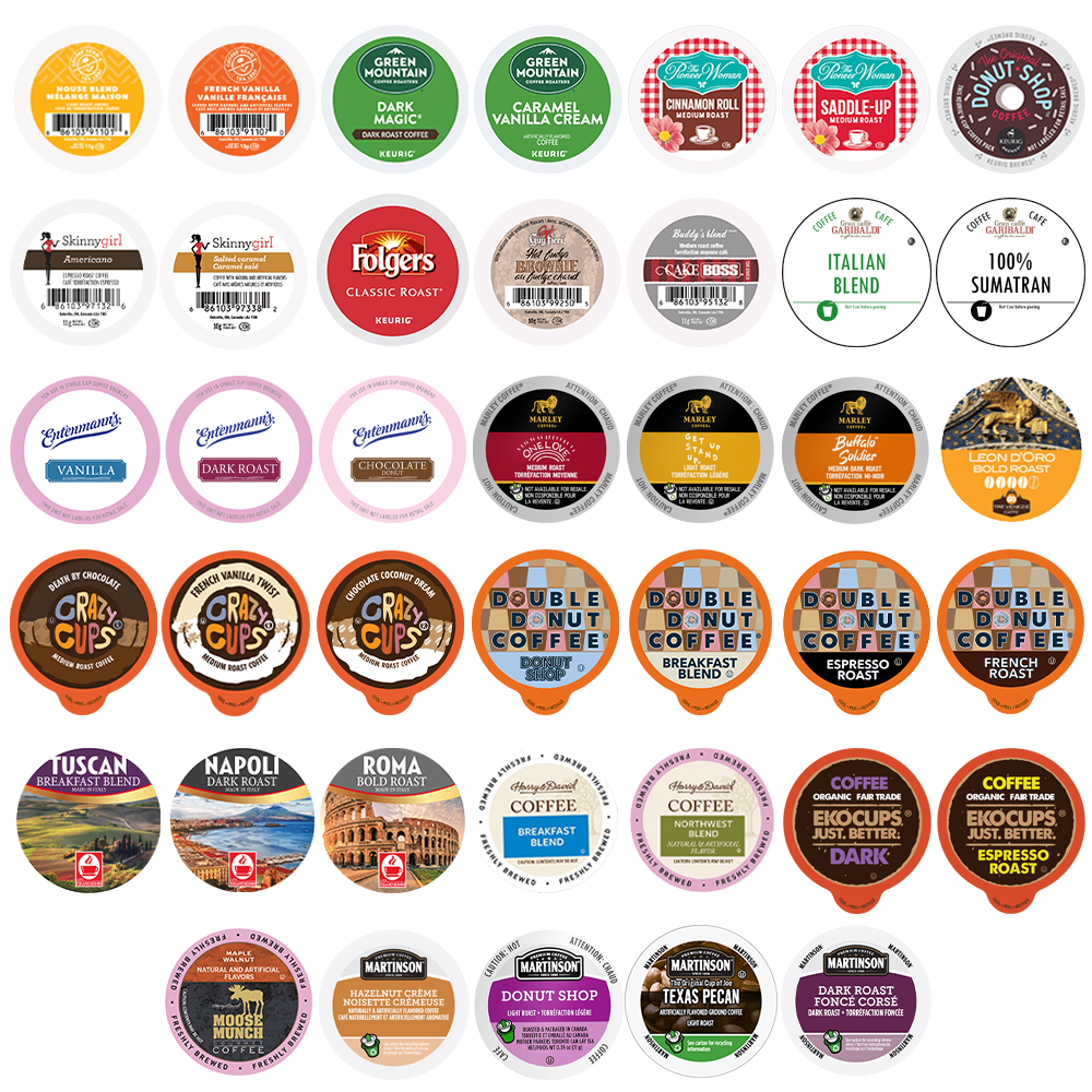 Perfect Samplers Coffee Pods Variety Pack, 40 Count for Keurig K Cups