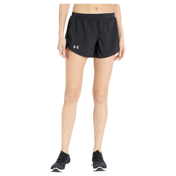 Pantalones cortos para correr Under Armour Fly by 2.0 para mujer, negros, 3XL