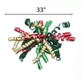 thumbnail image 3 of Nœuds bouclés traditionnels rouge, vert et or, ensemble de 4 mcx par Holiday Time, 3 of 5