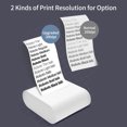 thumbnail image 4 of Graflsoa Portable Mini Bluetooth Thermal Printer for Students, 300dpi High-Resolution, White ABS Material, Type-C Interface, 800mAh Battery, Includes 1 Roll of Paper and USB Cable, 4 of 6