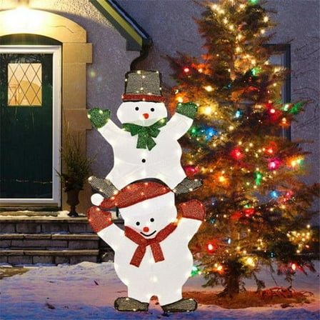 4.5 ft. Outdoor Christmas Snowmen Decoration