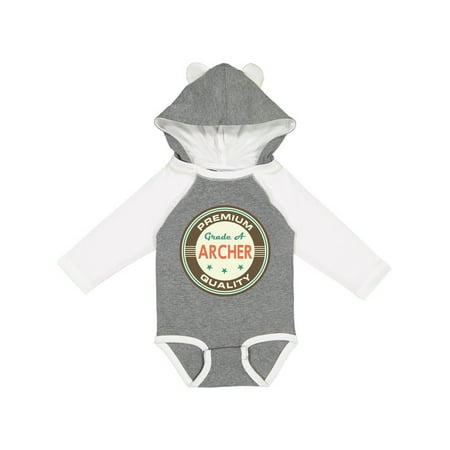 

Inktastic Archer Premium Vintage Gift Baby Boy or Baby Girl Long Sleeve Bodysuit