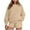Beige/women fall sets, variant on Dazajoo 2 Piece Outfits for Women Long Sleeve Sweatshirt & Shorts Lounge Matching Sets Solid Casual Sweatsuit Fall Clothes,Army Green,L
