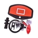 thumbnail image 5 of Aro de baloncesto de trampolín para poste recto y poste curvo, tablero de baloncesto liviano con pelota, 5 of 9