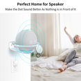 thumbnail image 3 of TISHITA Premium Clear Home Speaker Wall Mount for Mini Accessories Cord Management Easy Install Punch-, 3 of 8