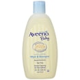thumbnail image 2 of Aveeno Baby Wash & Shampoo Natural Oat Extract, Light Scent, 8 oz, 3-Pack, 2 of 4
