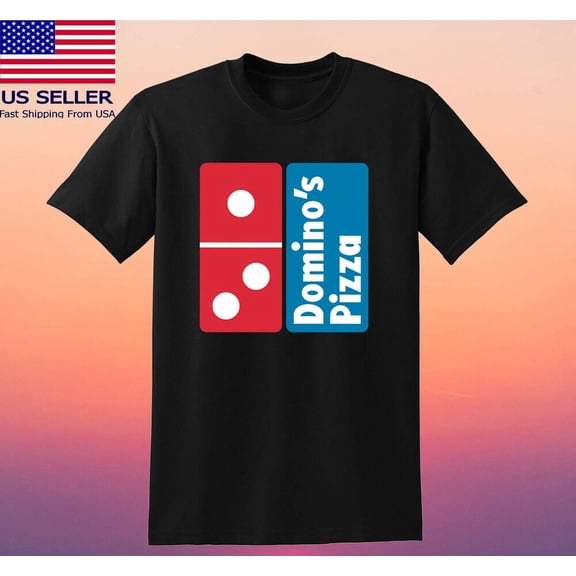 Domino's Pizza 1980 Men's Black T-shirt Size S-5XL