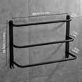 thumbnail image 3 of Porte-serviettes en Acier Inoxydable 3 Niveaux Sans Perçage Porte-Serviettes, 3 of 4