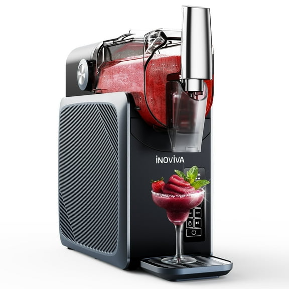 Slushie Machine, No Ice Needed, INOVIVA 68 oz Frozen Drink Maker for Home with Self-Cleaning, 5 Preset Programs, Frozen Margaritas, Frappés, Milkshake, and More