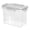 Clear 1800Ml, variant on 1 Pc Small Stackable Organizer Bin Hinged Lid Clear Storage Box Kitchen Plastic Food Storage Container Set with Airtight Lids Reusable Leftover Lunch Boxes for Office Fridge Kitchen, Clear 1050Ml