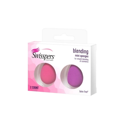 Swisspers Premium Products Mini Blending Sponges, 2 count (approximately 100 Pack for Box) 