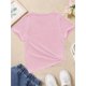 thumbnail image 2 of Camiseta transpirable y cómoda para niña con estampado de oso: perfecta para la escuela o para jugar, top informal de cuello redondo., 2 of 5