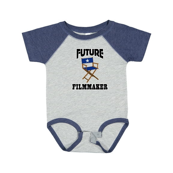 Inktastic Future Filmmaker Director Chair Boys or Girls Baby Bodysuit