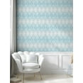 thumbnail image 5 of Ambesonne Ikat Peel & Stick Wallpaper for Home, Aztec Peruvian Culture, 13"x36", Grey White Sky Blue, 5 of 6