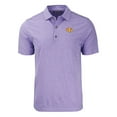 thumbnail image 2 of Men's Cutter & Buck  Heather Purple Tennessee Tech Golden Eagles Forge Eco Heathered Stripe Stretch Recycled Polo, 2 of 3