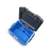 Igloo 52 QT Overland Ice Chest Cooler with Wheels, Gray and Blue