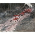 thumbnail image 2 of Howard Pyle 24x20 Black Ornate Framed Double Matted Museum Art Print Titled: Braddock's Defeat, Battle of Monongahela (ca. 1890-1896), 2 of 5