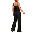 thumbnail image 2 of Liacowi Women Sexy 2 Piece Pants Set Strapless Off Shoulder Tube Tops Pleated Wide Leg Pants Summer Outfits, 2 of 3