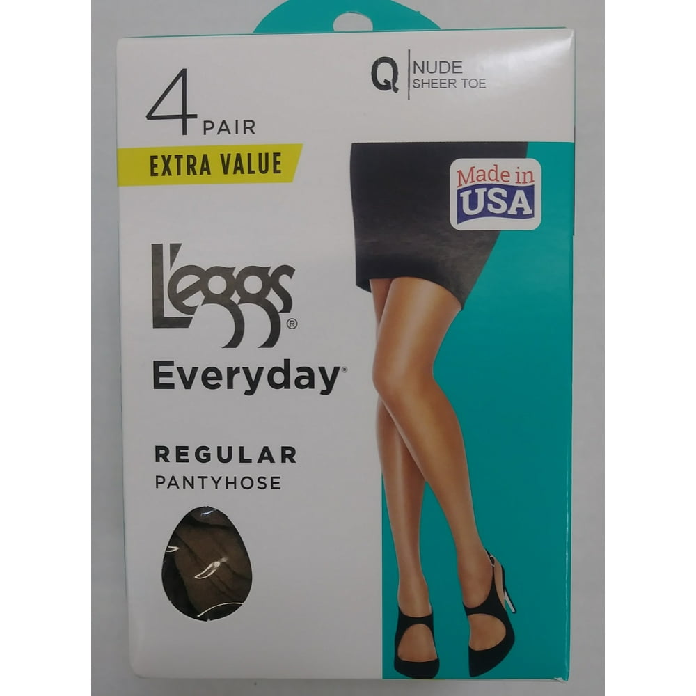 L'eggs Hanes L'eggs Women's Everyday Regular Pantyhose, 4 Pair