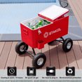 thumbnail image 3 of Costway Extérieur 80QT Portable Rouler Partie Wagon Refroidisseur Boisson Glace Coffre Patio Chariot, 3 of 10