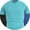 Black/Turquoise/Royal Blue, variant on Ma Croix Men's Premium Cotton V-Neck T-Shirts 3-Pack