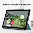 thumbnail image 6 of ELEHOLD Folding Stand Case for Google Pixel Tablet PU Leather Case Adjustable Kickstand Magnetic Folio Slim Shockproof Case for Google Pixel Tablet 2023,Green, 6 of 11