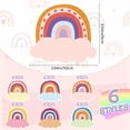 thumbnail image 2 of Placas de identificación Henoyso Rainbow, 108 unidades, para escritorios de aula, 2 of 7