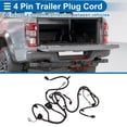 thumbnail image 3 of Unique Bargains 1 Set 4 Pin Trailer Wiring Harness HL3Z13A576A/FL3Z13A576C Towing Hitch Wiring for Ford F-150 2015-2020 Connector Towing Harness Converter, 3 of 7