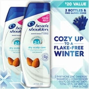Head and Shoulders® Dry Scalp Care with Almond Oil 2-in-1 Anti-Dandruff Shampoo + Conditioner, 13.5 fl. oz. 2 ct Pack