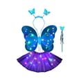 thumbnail image 2 of LED Children Costume Prop for Halloween Christmas Fairy Princess Kids Costume Sets Butterfly Wings Wand Headband Tutu Skirt New Year Gifts for 3 4 5 6 7 8 Years Old Girls, 2 of 3