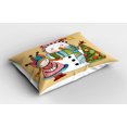 thumbnail image 2 of Christmas Pillow Sham Cute Little Toy Girl Snowman and Xmas Tree in Watercolors Happy New Year Theme, Decorative Standard Queen Size Printed Pillowcase, 30 X 20 Inches, Multicolor, by Ambesonne, 2 of 2