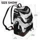 thumbnail image 2 of Balery Abstract Black White Swirls Mochila de Cuero para Mujeres, Gran Capacidad, Bolsa de Viaje Multifuncional, Mochila de Cuero y Bolsa de Hombro para Mujeres, 2 of 4