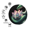 thumbnail image 4 of Honeii Snake Holding A Lotus Print Tire Covers, Waterproof Anti-UV Sun Snow Rain Tire Covers for Trailers, RV, Camper, SUV, Truck-17 inch, 4 of 6