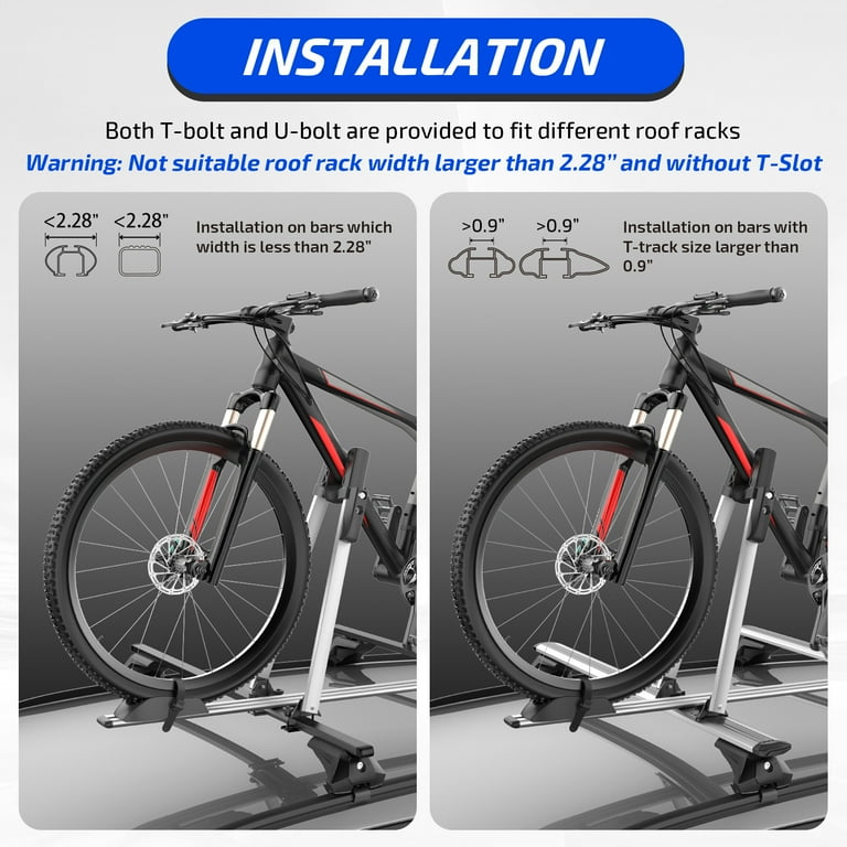 Free Shipping! Ozark Trail Aluminum Alloy Roof Bike Carrier Max