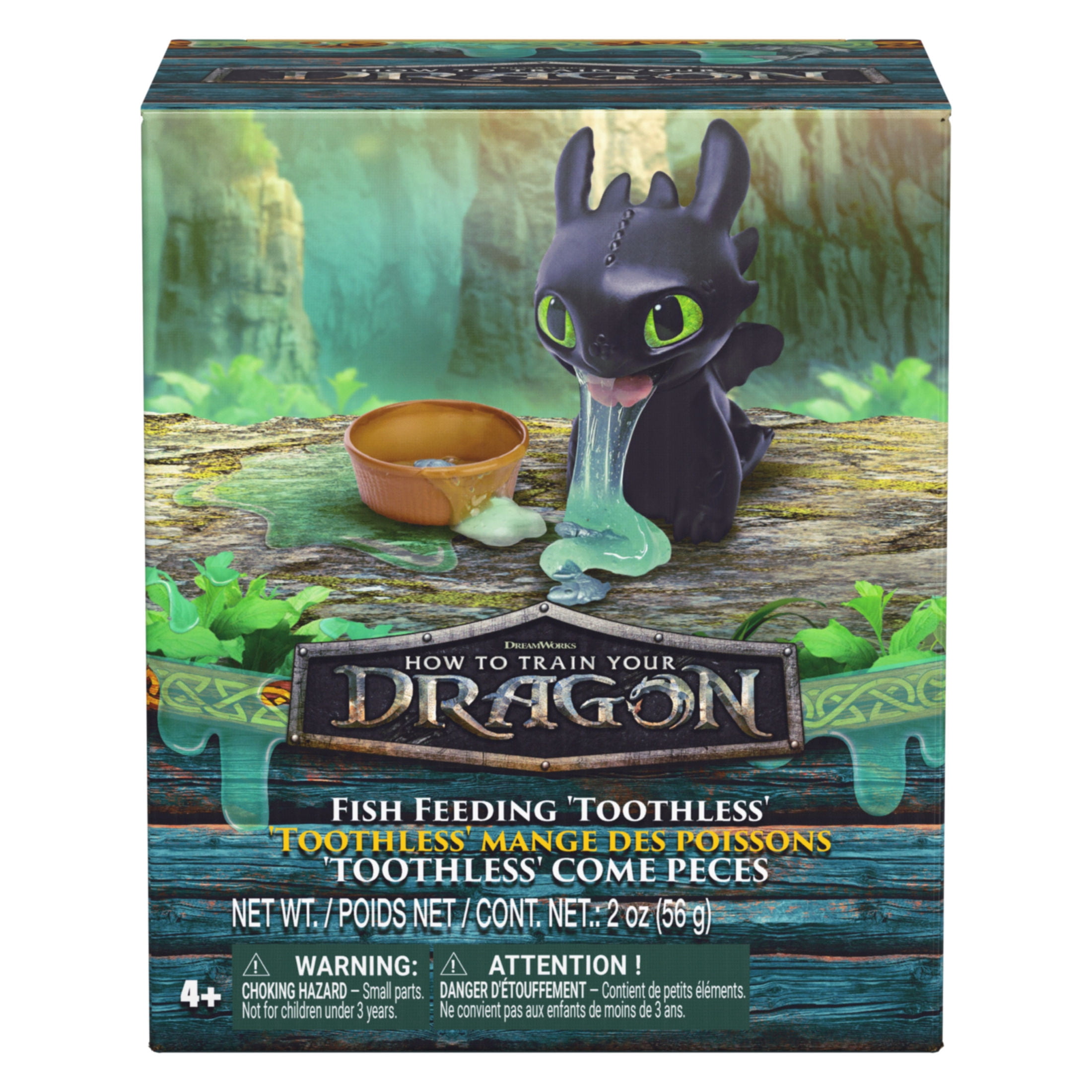 DreamWorks Dragons, How to Train Your Dragon Fish Feeding Toothless Interactive Toy for Kids 4 and up