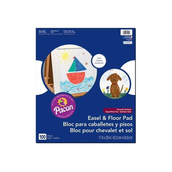Pacon - Easel pad -  - 100 sheets (2 x 50) - bright white