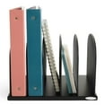 thumbnail image 6 of Safco Onyx Black Steel Metal Mesh Desk Organizer with 5 Upright Sections, 6 of 18