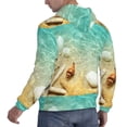 thumbnail image 6 of Sikiie Starfish And Seashell On The Beach Men's Hoodie, Essentials Hoodie, Sweatshirt, Pullover Hooded Sweatshirt for Men-Large, 6 of 7